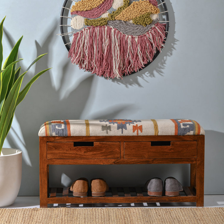 Mistana™ Vienna Solid Wood Drawer Storage Bench & Reviews | Wayfair